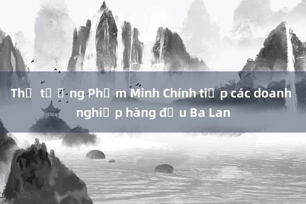 Thủ tướng Phạm Minh Chính tiếp các doanh nghiệp hàng đầu Ba Lan