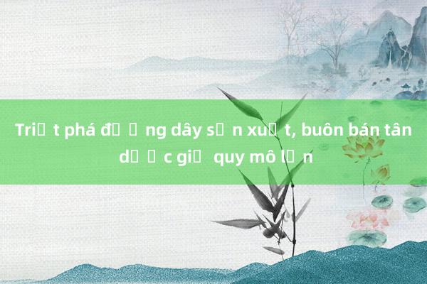 Triệt phá đường dây sản xuất, buôn bán tân dược giả quy mô lớn