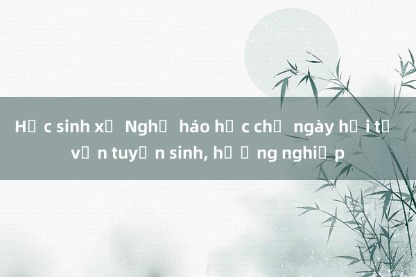 Học sinh xứ Nghệ háo hức chờ ngày hội tư vấn tuyển sinh， hướng nghiệp