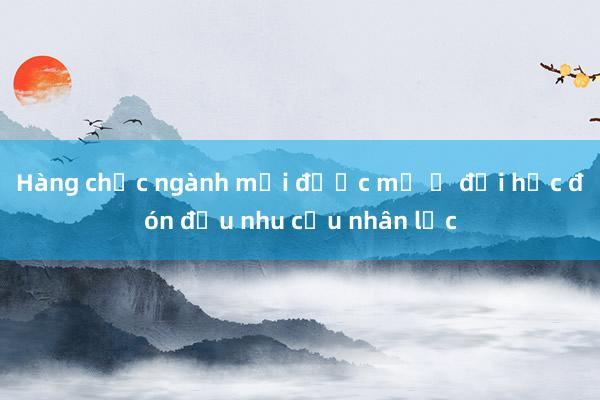 Hàng chục ngành mới được mở ở đại học đón đầu nhu cầu nhân lực