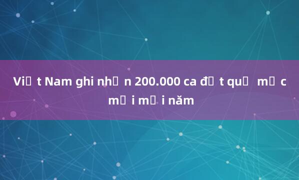 Việt Nam ghi nhận 200.000 ca đột quỵ mắc mới mỗi năm