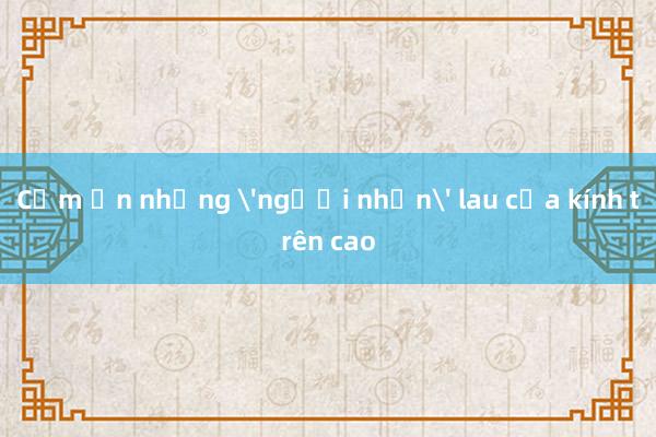 Cảm ơn những 'người nhện' lau cửa kính trên cao