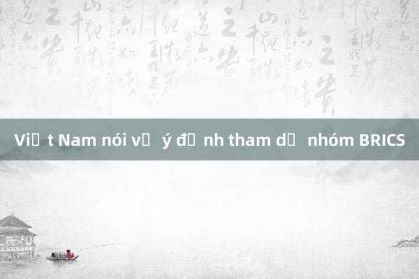 Việt Nam nói về ý định tham dự nhóm BRICS