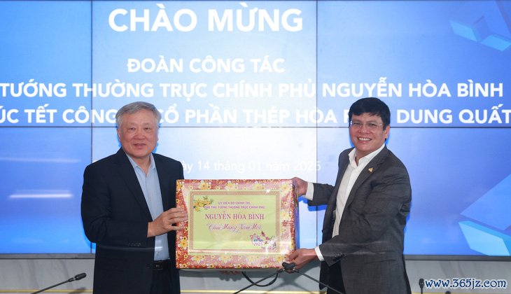 Phó thủ tướng chúc Tết, Hòa Phát báo cáo đầu tư 180.000 tỉ đồng vào Dung Quất - Ảnh 2.